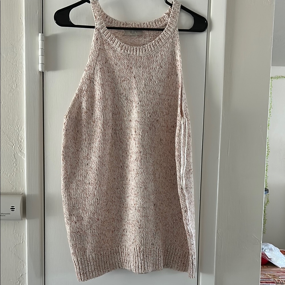 Speckled Knit Sleeveless Top